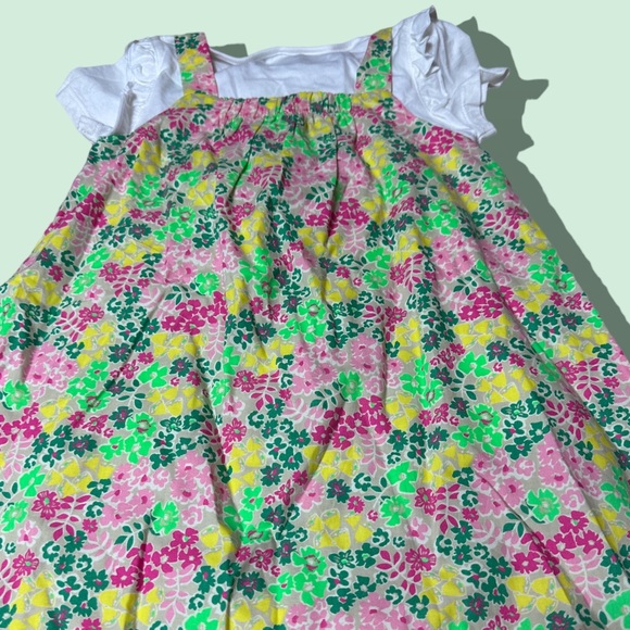 Toddler Girl OshKosh B’Gosh Spring Dress W/Undershirt Floral Print Size 4T - Picture 8 of 9